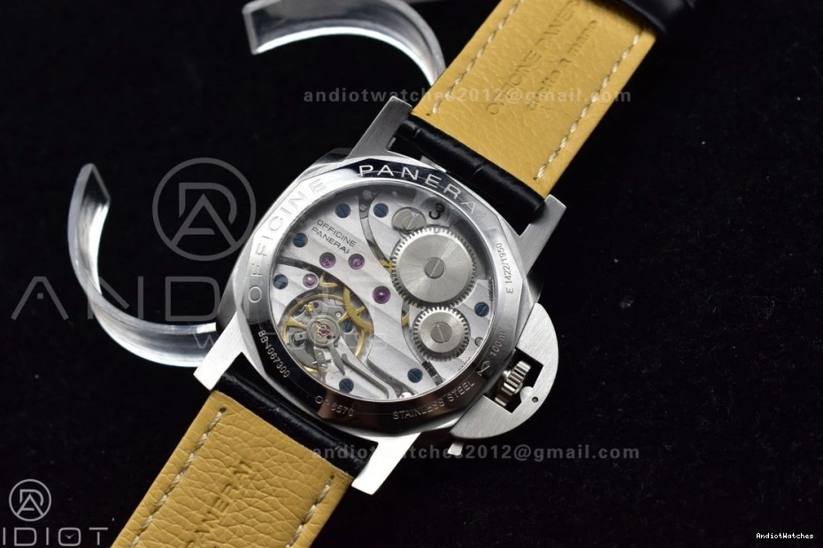 Strap H Best Edition Leather A6497 PAM217 993 XF Black Trendy 1:1 Dial on Y-Incabloc with Superlumed 0216